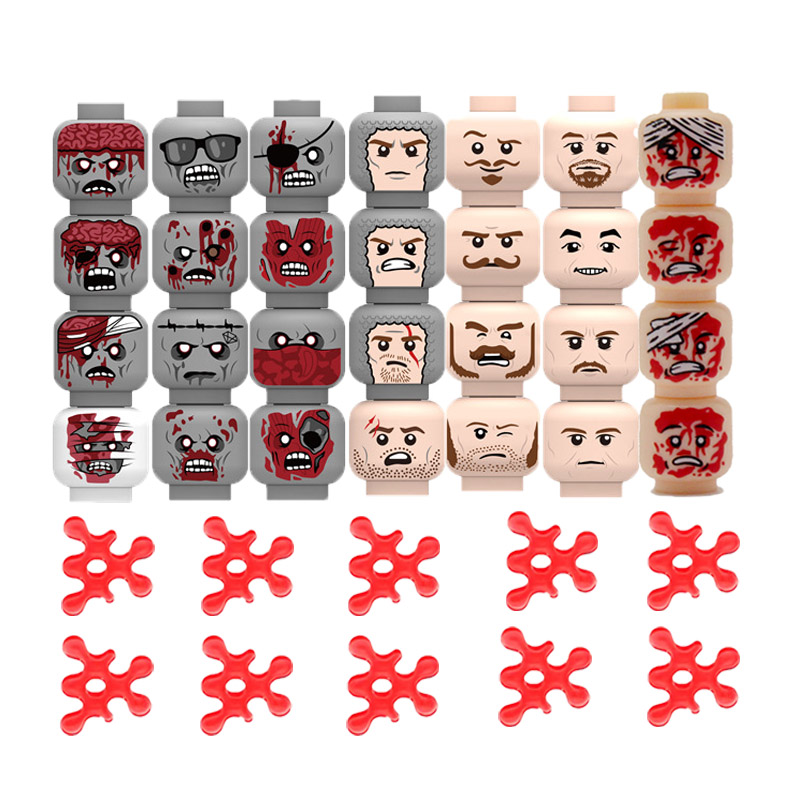 Model Kit Zombie - Military Building Blocks Solider Figures Gifts