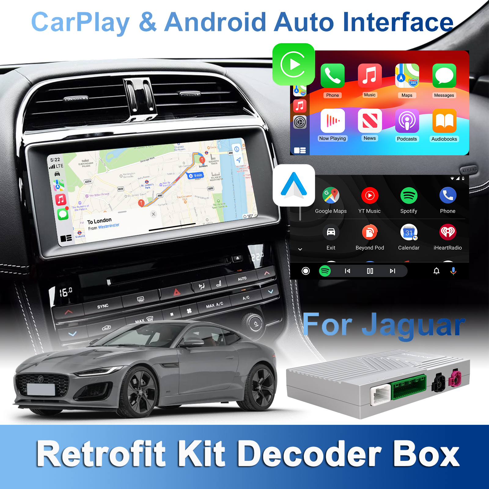 Model Kit Xe - Wireless CarPlay Android Auto Retrofit Kit
