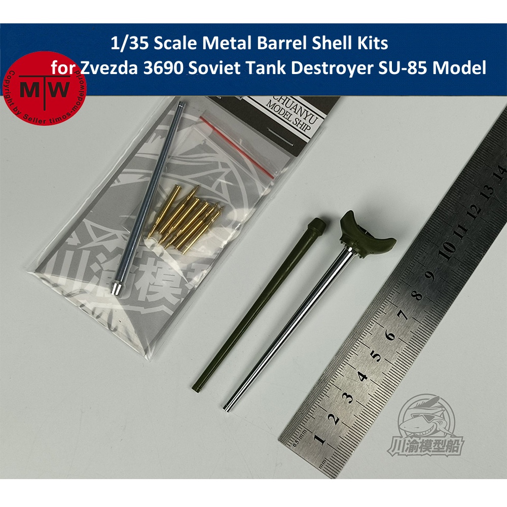 Model Kit Zvezda - 1/35 Scale Metal Barrel Shell Kits