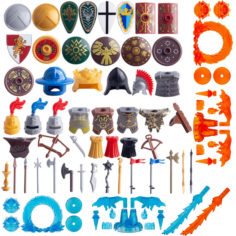 Model Kit Gunpla - Medieval Weapon Building Block Soldier Parts