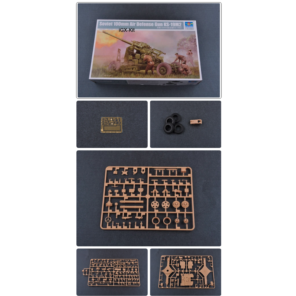 Model Kit Gunpla - Trumpeter 02349 1:35 Soviet KS19M2 KS-19M2