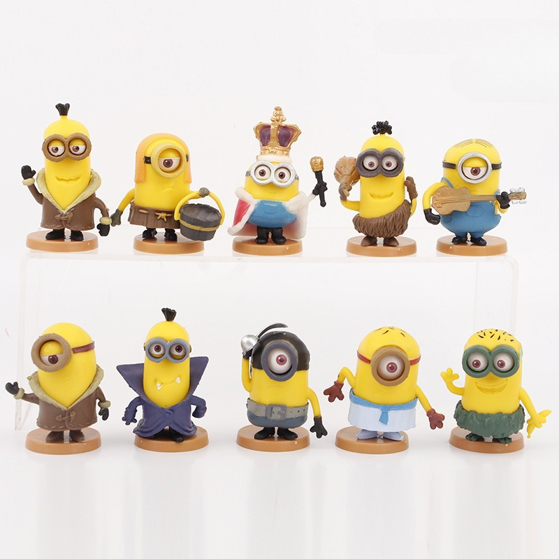 Model Kit Action Figure - New Cute Cartoon 10Pcs/Set Kawai Minions