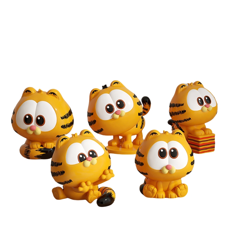 Model Kit Action Figure - 7Cm Pvc Garfield Anime Peripherals Action