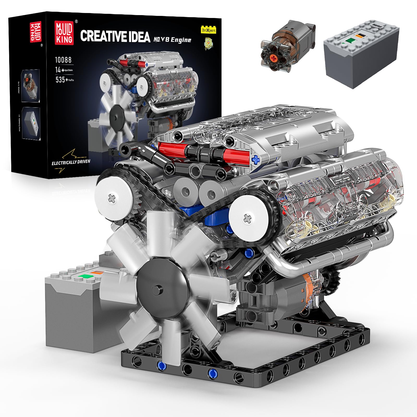 Mould King 10088 V8 Engine Bui – Model Kit V8 Engine Bewertung und Preis