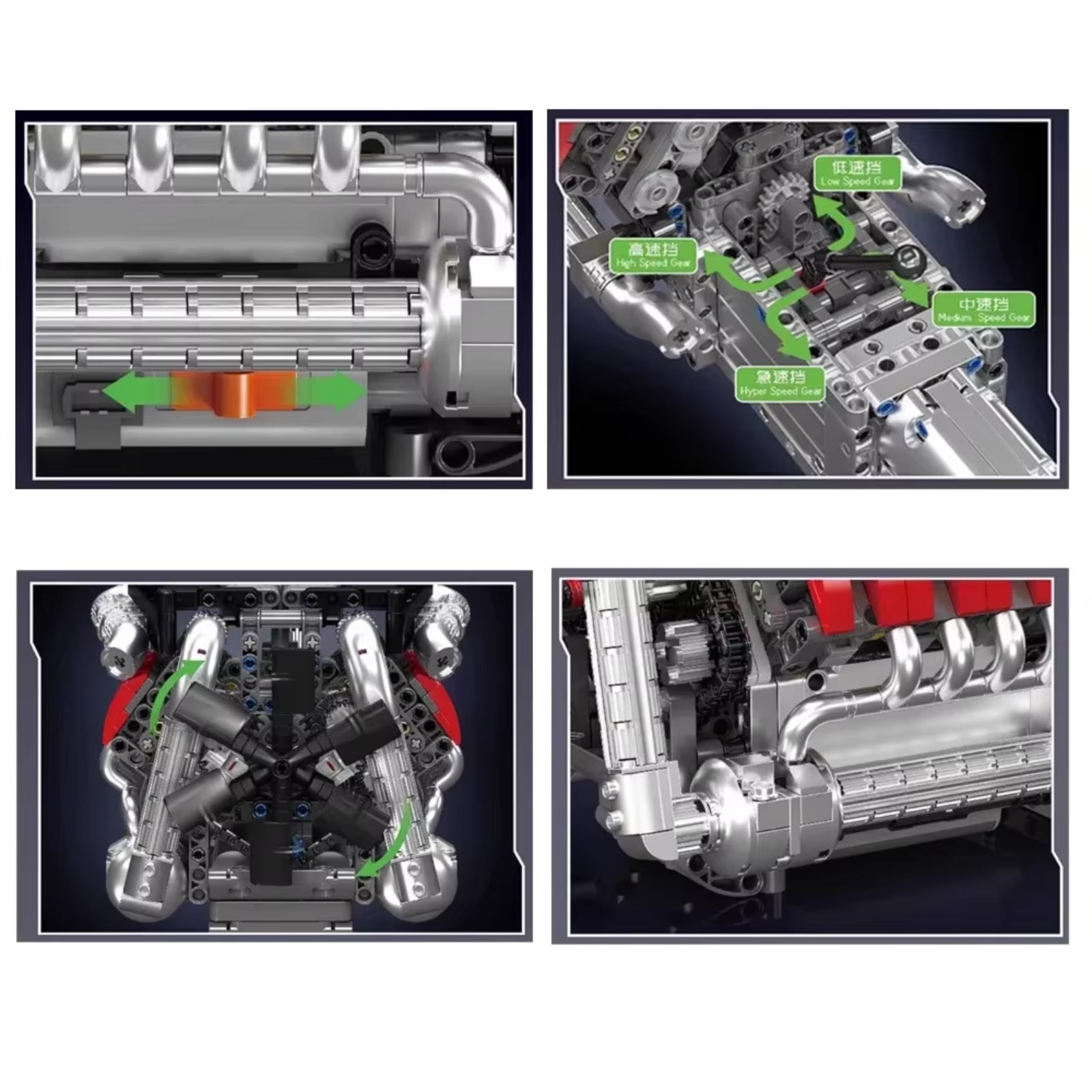 Mould King 10203 MB Merc V8 En – Model Kit V8 Engine Bewertung und Preis