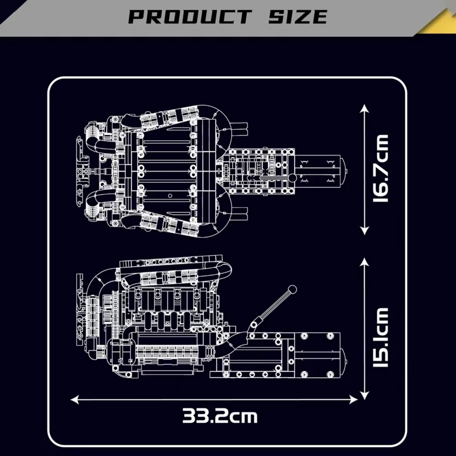 Mould King 10203 MB Merc V8 En – Model Kit V8 Engine Bewertung und Preis