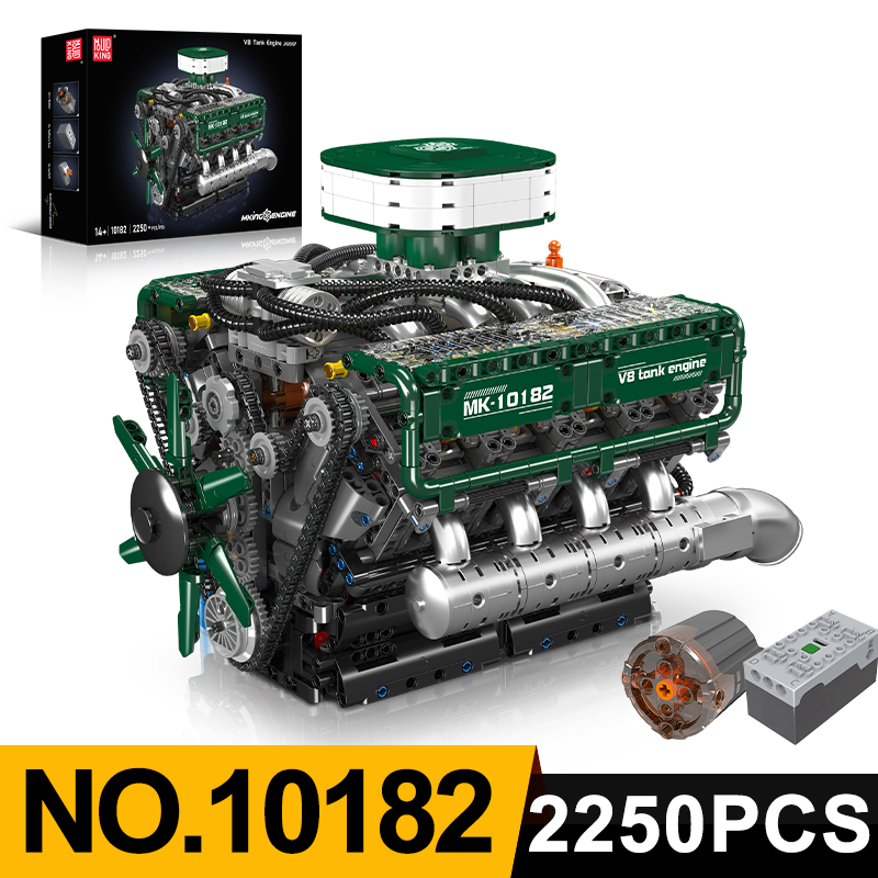 Mould King 10182 V8 Tank Engin – Model Kit V8 Engine Bewertung und Preis