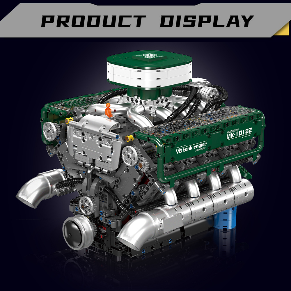 Mould King 10182 V8 Tank Engin – Model Kit V8 Engine Bewertung und Preis