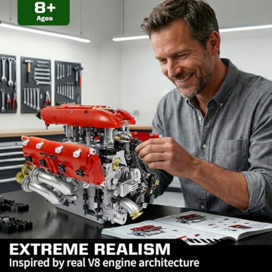 V8 Engine Model Kit for Desk D – Model Kit V8 Engine Bewertung und Preis