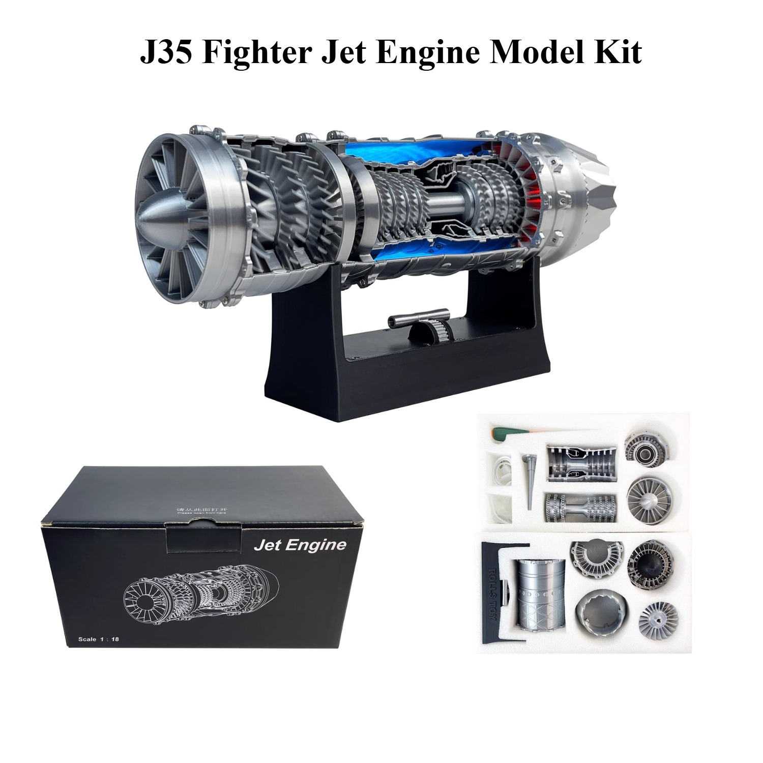 Micro J35 Fighter Jet Engine M – Model Kit Jet Engine Bewertung und Preis