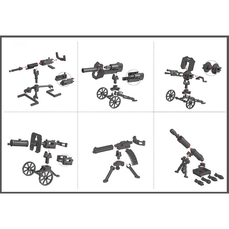 25/50/100Pcs Military Weapons  – Model Kit Gunpla Bewertung und Preis