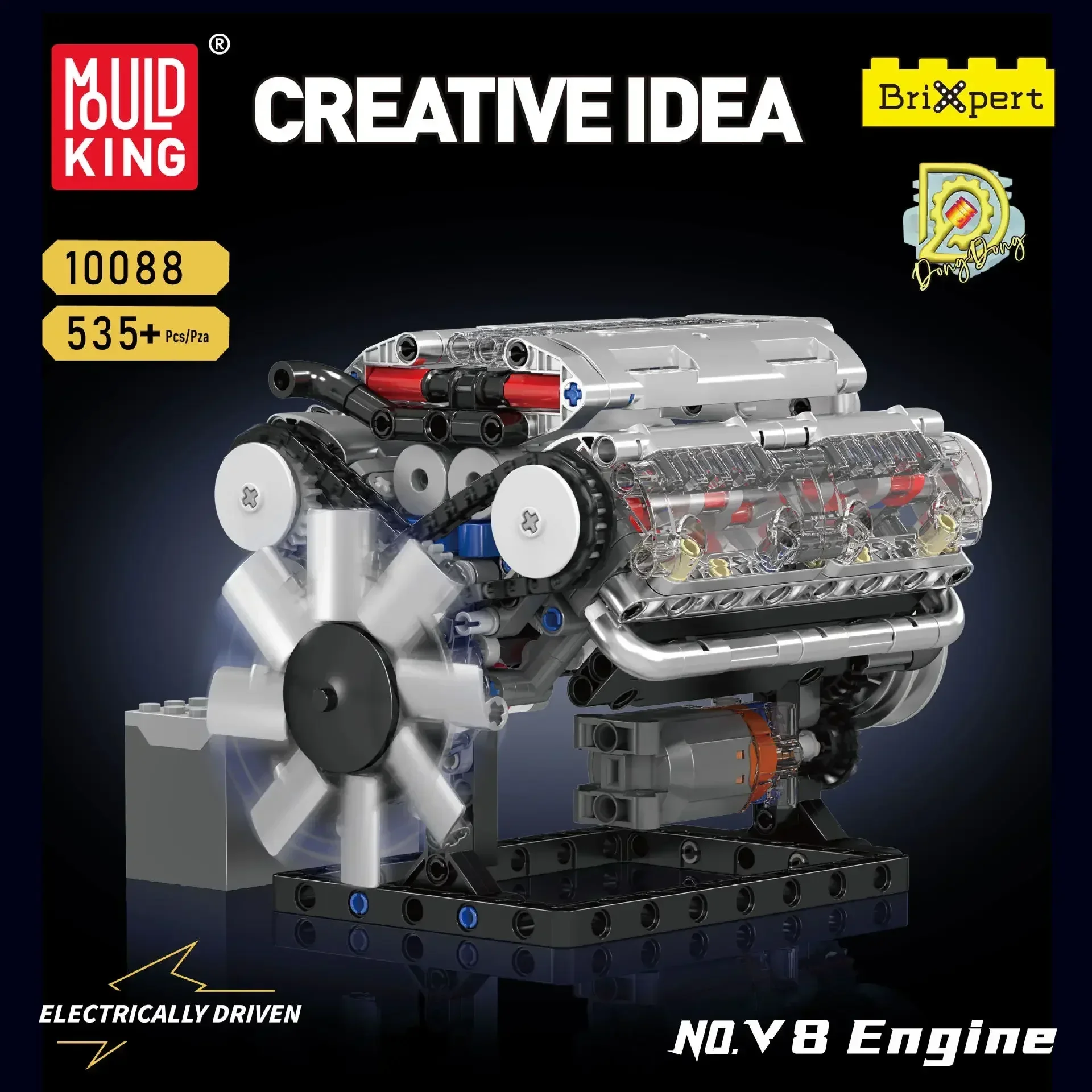 Mould King V8 Engine Building  – Model Kit V8 Engine Bewertung und Preis