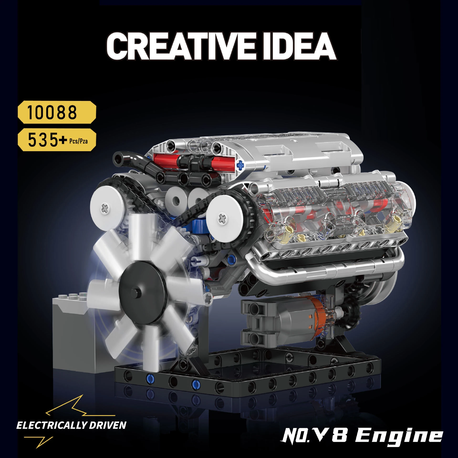 MOULD KING 10088 V8 Engine Bui – Model Kit V8 Engine Bewertung und Preis