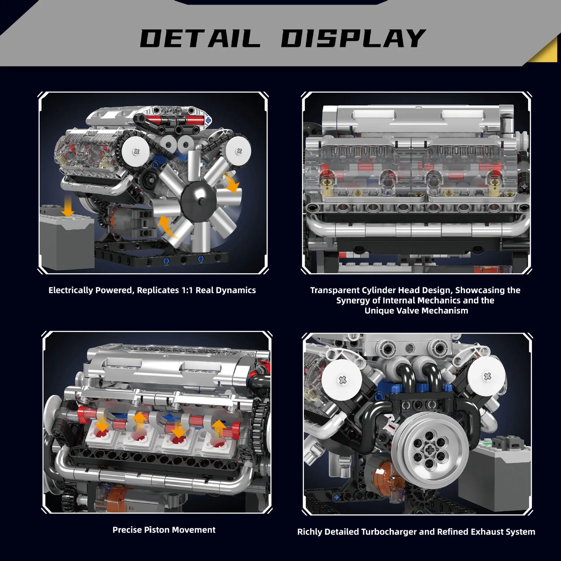 MOULD KING 10088 V8 Engine Bui – Model Kit V8 Engine Bewertung und Preis