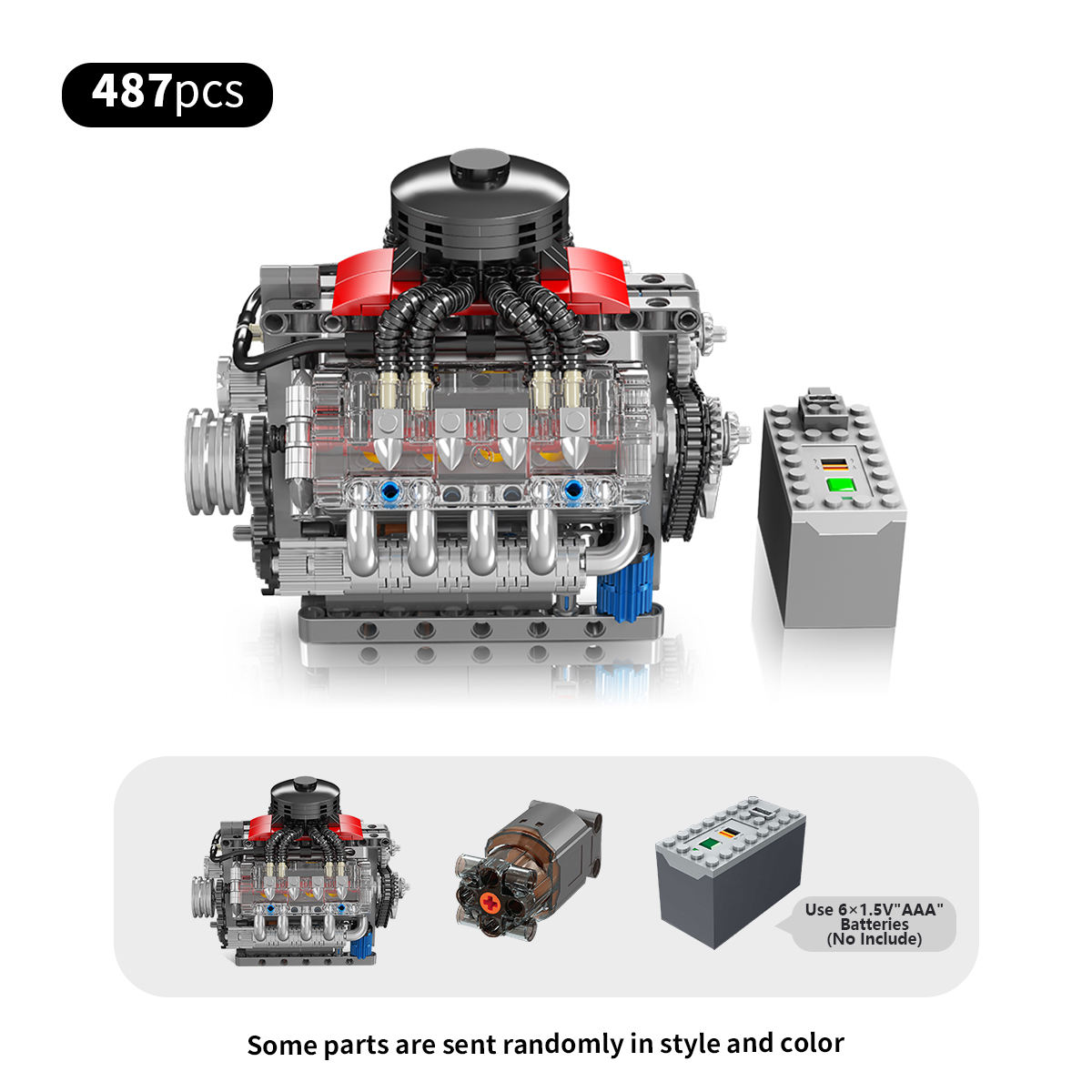 V8 Engine Building Blocks Kit  – Model Kit V8 Engine Bewertung und Preis