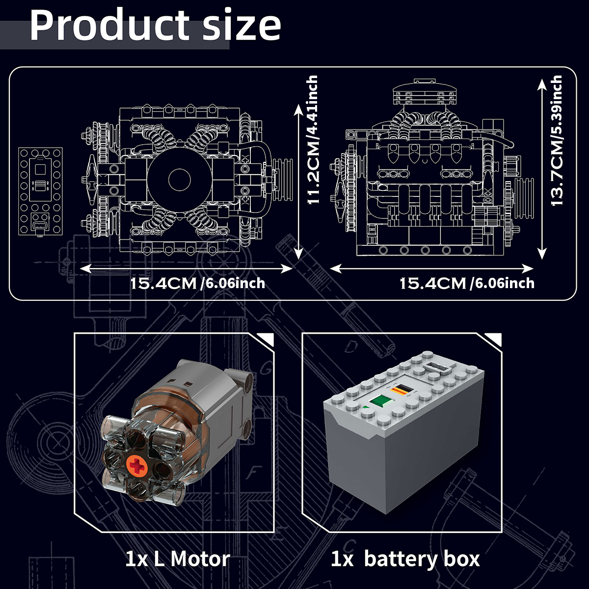 V8 Engine Building Blocks Kit  – Model Kit V8 Engine Bewertung und Preis
