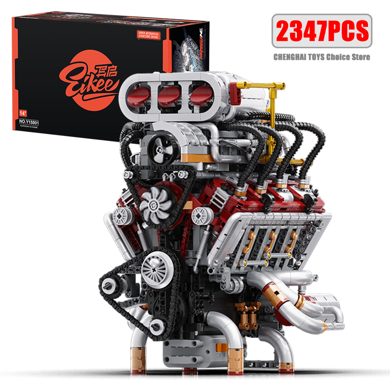 Y15001 Supercar V8 engine Mode – Model Kit V8 Engine Bewertung und Preis