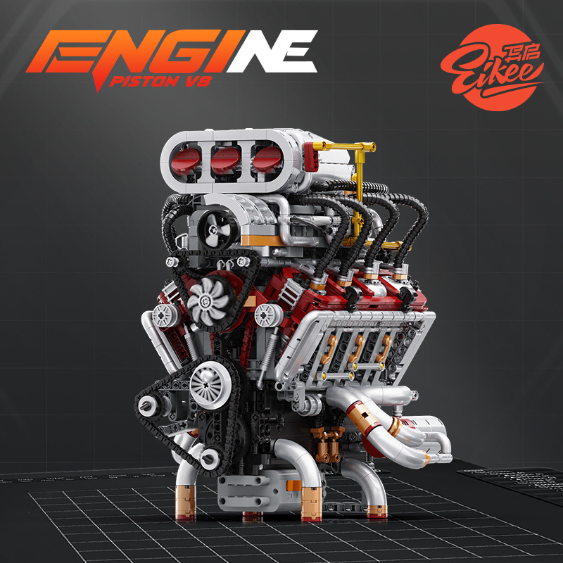 Y15001 Supercar V8 engine Mode – Model Kit V8 Engine Bewertung und Preis